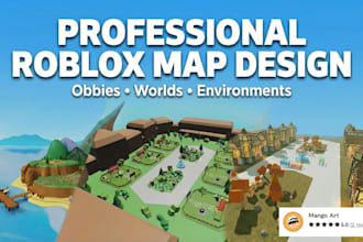 design and build professional roblox maps, obbies, and game environments
