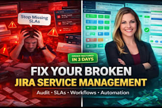 audit your jira service management and identify  what broken