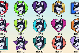 draw custom furry badge convention badges for your fursona, furcons, discord pfp