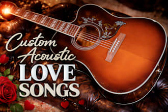 add acoustic soundscape with custom country music love songs