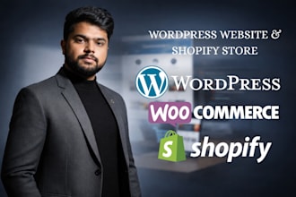 build or redesign wordpress, woocommerce, or shopify website