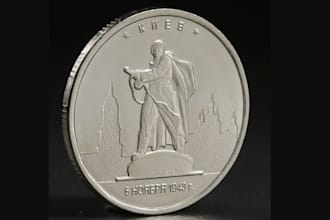 design 3d coin, 3d pendant, challenge coin, coin medallion, bas relief, 3d print