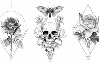 design an artistic line art or minimalist tattoo art