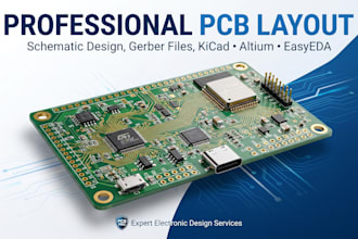 design custom pcb layout and schematic with gerber files
