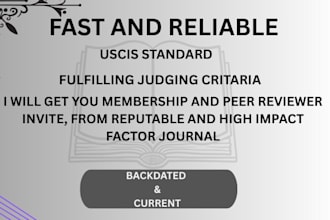 fulfill peer review and judging criteria for eb1, eb1a, eb2 or niw petitions