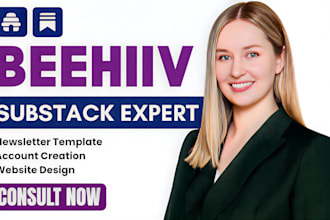 setup substack beehiiv newsletter email template beehive website landing page