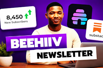 setup substack beehiiv newsletter email template beehive website landing page