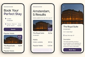 build ai hotel booking app like agoda, expedia, ai trip planner, travel website