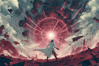 create an sci fi art, concept art, sci fi character illustration