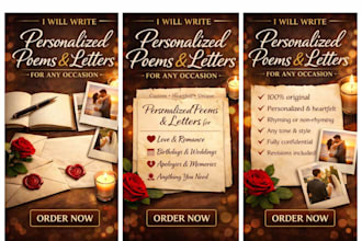 write personalized poems and letters for any occasion