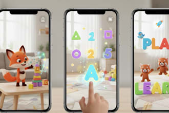 add interactive ar features to your kids mobile app or game