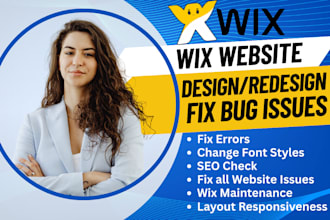 fix wix website bugs wix errors wix seo issue layout responsiveness fix wix bug