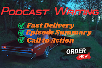 write podcast and youtube show notes