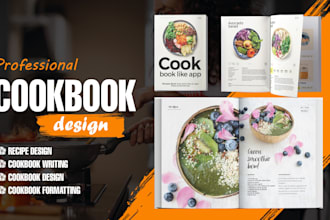 design and write cookbook recipes book cookbook design, ebook writer book design