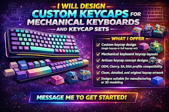 design custom keycaps for mechanical keyboards and keycap sets