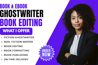 do ghostwrite high quality books, ebooks, blogs