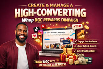 create, manage a high converting whop ugc rewards campaign, copecart, peerfly