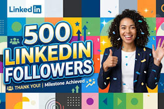 instantly gain 500 linkedin followers fast