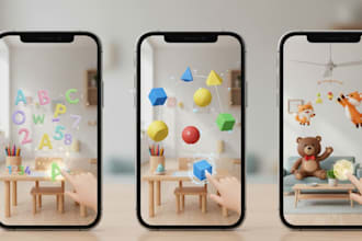 create a fun and interactive ar mini games for your kids app