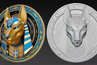 sculpt 3d wall relief,historical sculpture or ornament,3d wall emblem,3d printin