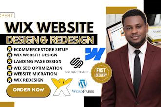 design redesign wix studio website, fix wix bugs, ecommerce setup, wix seo store