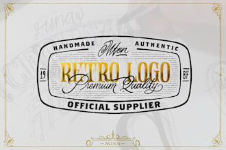 design custom vintage retro logo
