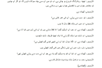 do verbatim english urdu transcription