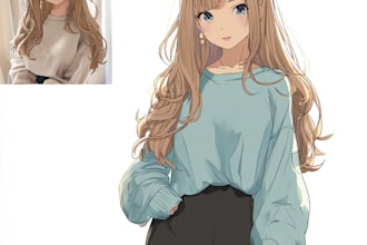 draw character anime style, oc, fanart