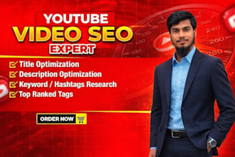 be youtube video SEO promotion expert