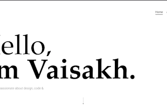 a responsive personal portfolio website using HTML CSS