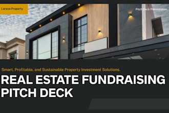 real estate fundraising pitch deck vc ready reit investor deck