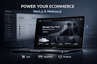 do ecommerce development medusajs  nextjs