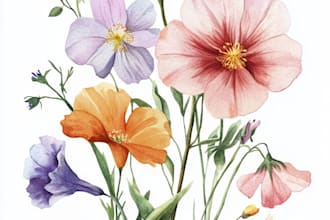 design marvelous botanical plants fruits illustration