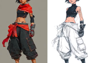 create a custom anime or game style character