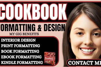 do ebook formatting, interior formatting, kindle or paperback formatting