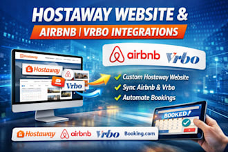design hostaway vacation rental website with direct booking airbnb manager