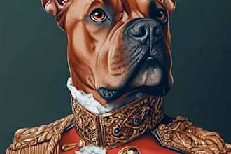 create a custom pet portrait