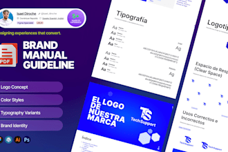 make a brand manual and identity guidelines
