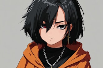 draw custom anime art of your oc, character, and fanart