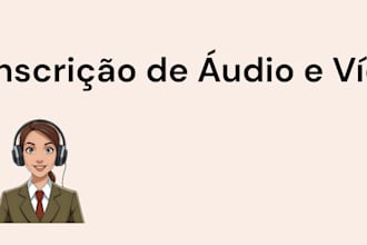 transcrever audios e videos em portugues
