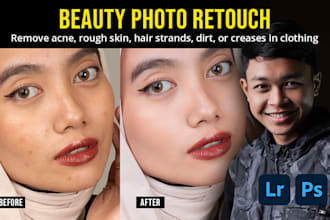 retouch skin and remove the red vein