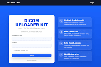 setup dicom uploade kit for secure pacs data transmission