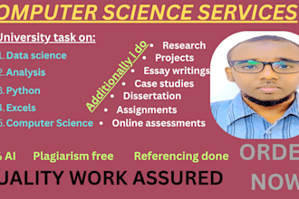 do data science, computer science, java, cpp, python, excel research projects