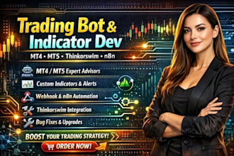 develop trading bot automation indicator for mt4 mt5 thinkorswim
