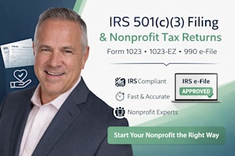 file your nonprofit irs 501c3 tax exemption application and efile tax returns