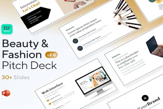 design investor pitch deck skincare startup deck investor funding narrative deck