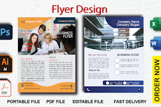 design custom invoice, flyer, letter head for your business