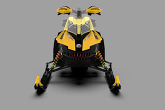 customize 3d snowmobile,ski doo 800r,aerodynamic body design,winter sportbikes