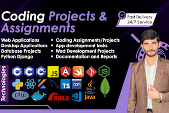 do programming and coding assignments, projects in c, cpp, python, java, c sharp