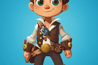 do 2d characters design, 2d cartoon 2d game character design